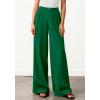 image:imageBTFBM Wide Leg Pants Woman 2026 High Waisted Button Business Casual Dressy Trousers Office Work Palazzo Pants PocketsGreen