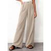 image:imageBTFBM Wide Leg Pants Woman 2026 High Waisted Button Business Casual Dressy Trousers Office Work Palazzo Pants PocketsLight Khaki