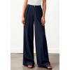 image:imageBTFBM Wide Leg Pants Woman 2026 High Waisted Button Business Casual Dressy Trousers Office Work Palazzo Pants PocketsNavy