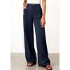 image:imageBTFBM Wide Leg Pants Woman 2026 High Waisted Button Business Casual Dressy Trousers Office Work Palazzo Pants PocketsNavy