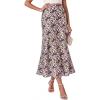 image:imageBTFBM Maxi Skirts for Women 2026 Summer Spring Lightweight A Line High Waisted Wedding Guest Party Silk Long Midi SkirtPink Green Camo