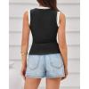 image:imageBTFBM High Neck Tank Top for Women Sleeveless Ribbed Y2k Clothes Basic Shirts Going Out Outfits Spring Summer Tops 2026Black