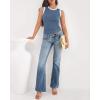 image:imageBTFBM High Neck Tank Top for Women Sleeveless Ribbed Y2k Clothes Basic Shirts Going Out Outfits Spring Summer Tops 2026Dusty Blue