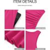image:imageBTFBM Summer Maxi Dresses for Women 2026 Spring Sleeveless Casual Ruched High Waisted Long Sundress Flowy Beach DressRose Red