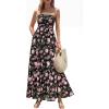 image:imageBTFBM Summer Maxi Dresses for Women 2026 Strapless Tube Top Floral Spring Wedding Guest Dress Beach Vacation OutfitsBlack Pink Flower