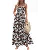 image:imageBTFBM Summer Maxi Dresses for Women 2026 Strapless Tube Top Floral Spring Wedding Guest Dress Beach Vacation OutfitsCoffee Blue Flower