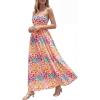 image:imageBTFBM Summer Maxi Dresses for Women 2026 Strapless Tube Top Floral Spring Wedding Guest Dress Beach Vacation OutfitsFloral White
