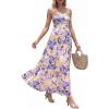 image:imageBTFBM Summer Maxi Dresses for Women 2026 Strapless Tube Top Floral Spring Wedding Guest Dress Beach Vacation OutfitsLight Purple Flower