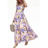 image:imageBTFBM Summer Maxi Dresses for Women 2026 Strapless Tube Top Floral Spring Wedding Guest Dress Beach Vacation OutfitsLight Purple Flower