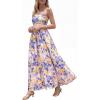 image:imageBTFBM Summer Maxi Dresses for Women 2026 Strapless Tube Top Floral Spring Wedding Guest Dress Beach Vacation OutfitsLight Purple Flower