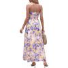 image:imageBTFBM Summer Maxi Dresses for Women 2026 Strapless Tube Top Floral Spring Wedding Guest Dress Beach Vacation OutfitsLight Purple Flower