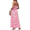 image:imageBTFBM Summer Maxi Dresses for Women 2026 Strapless Tube Top Floral Spring Wedding Guest Dress Beach Vacation OutfitsPink Flower