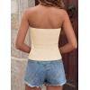 image:imageBTFBM Tube Tops for Women Floral Embroidery Summer Crop Top 2026 Strapless Going Out Y2K Beach Vacation Spring ClothesApricot
