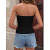 image:imageBTFBM Tube Tops for Women Floral Embroidery Summer Crop Top 2026 Strapless Going Out Y2K Beach Vacation Spring ClothesBlack