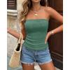 image:imageBTFBM Tube Tops for Women Floral Embroidery Summer Crop Top 2026 Strapless Going Out Y2K Beach Vacation Spring ClothesGreen
