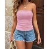 image:imageBTFBM Tube Tops for Women Floral Embroidery Summer Crop Top 2026 Strapless Going Out Y2K Beach Vacation Spring ClothesPink