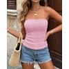 image:imageBTFBM Tube Tops for Women Floral Embroidery Summer Crop Top 2026 Strapless Going Out Y2K Beach Vacation Spring ClothesPink