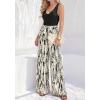 image:imageBTFBM Two Piece Sets For Women Summer 2026 Spring Outfits Casual Sleeveless Wide Leg Pants Sets Beach Vacation ClothesFloral Apricot Black