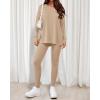 image:imageBTFBM Two Piece Sets for Women 2026 Casual Lounge Set Matching Oversized Shirts Leggings Workout Airport Travel OutfitsApricot