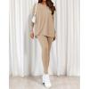 image:imageBTFBM Two Piece Sets for Women 2026 Casual Lounge Set Matching Oversized Shirts Leggings Workout Airport Travel OutfitsApricot