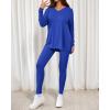 image:imageBTFBM Two Piece Sets for Women 2026 Casual Lounge Set Matching Oversized Shirts Leggings Workout Airport Travel OutfitsBlue