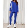 image:imageBTFBM Two Piece Sets for Women 2026 Casual Lounge Set Matching Oversized Shirts Leggings Workout Airport Travel OutfitsBlue
