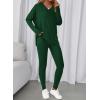image:imageBTFBM Two Piece Sets for Women 2026 Casual Lounge Set Matching Oversized Shirts Leggings Workout Airport Travel OutfitsDark Green