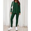 image:imageBTFBM Two Piece Sets for Women 2026 Casual Lounge Set Matching Oversized Shirts Leggings Workout Airport Travel OutfitsDark Green