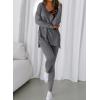 image:imageBTFBM Two Piece Sets for Women 2026 Casual Lounge Set Matching Oversized Shirts Leggings Workout Airport Travel OutfitsGrey