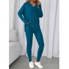 image:imageBTFBM Two Piece Sets for Women 2026 Casual Lounge Set Matching Oversized Shirts Leggings Workout Airport Travel OutfitsMalachite Green