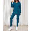image:imageBTFBM Two Piece Sets for Women 2026 Casual Lounge Set Matching Oversized Shirts Leggings Workout Airport Travel OutfitsMalachite Green