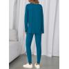 image:imageBTFBM Two Piece Sets for Women 2026 Casual Lounge Set Matching Oversized Shirts Leggings Workout Airport Travel OutfitsMalachite Green