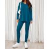 image:imageBTFBM Two Piece Sets for Women 2026 Casual Lounge Set Matching Oversized Shirts Leggings Workout Airport Travel OutfitsMalachite Green