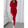 image:imageBTFBM Two Piece Sets for Women 2026 Casual Lounge Set Matching Oversized Shirts Leggings Workout Airport Travel OutfitsRed