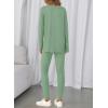 image:imageBTFBM Two Piece Sets for Women 2026 Casual Lounge Set Matching Oversized Shirts Leggings Workout Airport Travel OutfitsSage Green