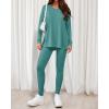 image:imageBTFBM Two Piece Sets for Women 2026 Casual Lounge Set Matching Oversized Shirts Leggings Workout Airport Travel OutfitsTurquoise