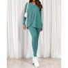 image:imageBTFBM Two Piece Sets for Women 2026 Casual Lounge Set Matching Oversized Shirts Leggings Workout Airport Travel OutfitsTurquoise