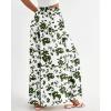 image:imageBTFBM Women Casual High Waist Wide Leg Pants 2026 Spring Summer Long Palazzo Pants Pocket Lounge Beach Vacation ClothesPrint Army Green