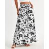 image:imageBTFBM Women Casual High Waist Wide Leg Pants 2026 Spring Summer Long Palazzo Pants Pocket Lounge Beach Vacation ClothesPrint Black