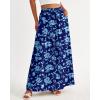 image:imageBTFBM Women Casual High Waist Wide Leg Pants 2026 Spring Summer Long Palazzo Pants Pocket Lounge Beach Vacation ClothesPrint Dark Blue