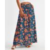 image:imageBTFBM Women Casual High Waist Wide Leg Pants 2026 Spring Summer Long Palazzo Pants Pocket Lounge Beach Vacation ClothesPrint Dark Blue Orange