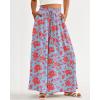 image:imageBTFBM Women Casual High Waist Wide Leg Pants 2026 Spring Summer Long Palazzo Pants Pocket Lounge Beach Vacation ClothesPrint Light Blue Red