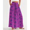 image:imageBTFBM Women Casual High Waist Wide Leg Pants 2026 Spring Summer Long Palazzo Pants Pocket Lounge Beach Vacation ClothesPrint Purple