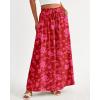 image:imageBTFBM Women Casual High Waist Wide Leg Pants 2026 Spring Summer Long Palazzo Pants Pocket Lounge Beach Vacation ClothesPrint Red