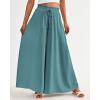 image:imageBTFBM Women Casual High Waist Wide Leg Pants 2026 Spring Summer Long Palazzo Pants Pocket Lounge Beach Vacation ClothesSolid Blue Green