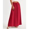 image:imageBTFBM Women Casual High Waist Wide Leg Pants 2026 Spring Summer Long Palazzo Pants Pocket Lounge Beach Vacation ClothesSolid Red