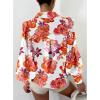 image:imageBTFBM Women Fashion Button Down Shirts 2026 V Neck Boho Printed Long Sleeve Blouses Dressy Casual Spring Fall TopsFloral White Red