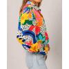 image:imageBTFBM Women Fashion Button Down Shirts 2026 V Neck Boho Printed Long Sleeve Blouses Dressy Casual Spring Fall TopsMulti Orange