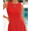 image:imageBTFBM Women Tank Midi Dress Summer Crewneck Sleeveless Pleated A Line Business Casual Formal Sweater Spring Dresses 2026Brick Red