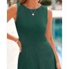 image:imageBTFBM Women Tank Midi Dress Summer Crewneck Sleeveless Pleated A Line Business Casual Formal Sweater Spring Dresses 2026Dark Green